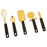 Zong Five Piece Gold Kitchen Gadget Set