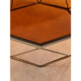 Arise Brushed Bronze Tapered Coffee Table