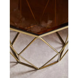 Arise Brushed Bronze Tapered Coffee Table
