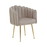 Bastil Mink Velvet Dining Chair