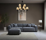 Aluxo Dakota Sofa Range in Charcoal Boucle