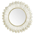Chantelle Mirrored Disc Detail Wall Mirror