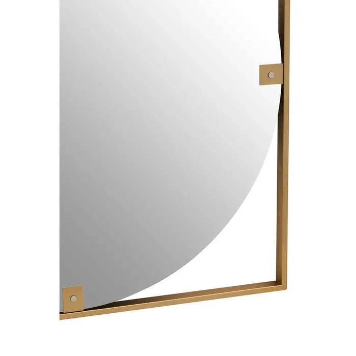 Malta Gold Square Wall Mirror