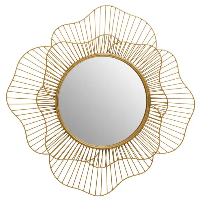 Medina Gold Flower Wall Mirror