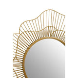 Matera Gold Flower Wall Mirror
