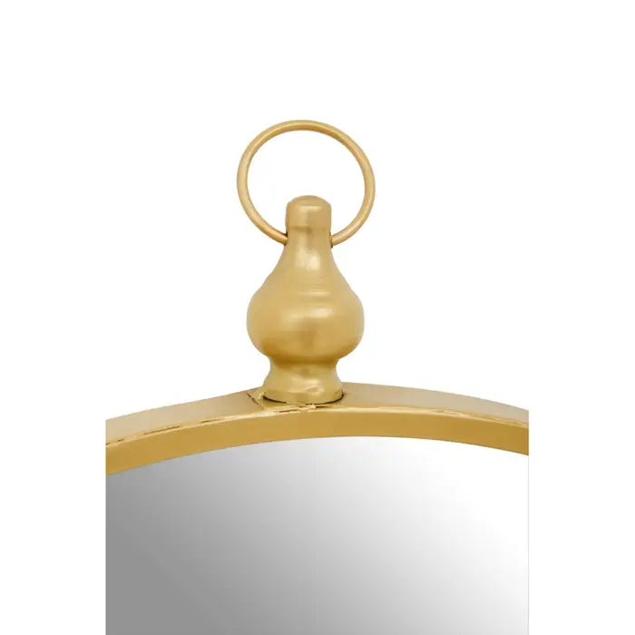 Altas Gold Mirror With Circular Hook