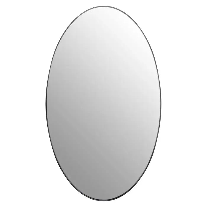 Croud Wall Mirror With Black Finish Frame