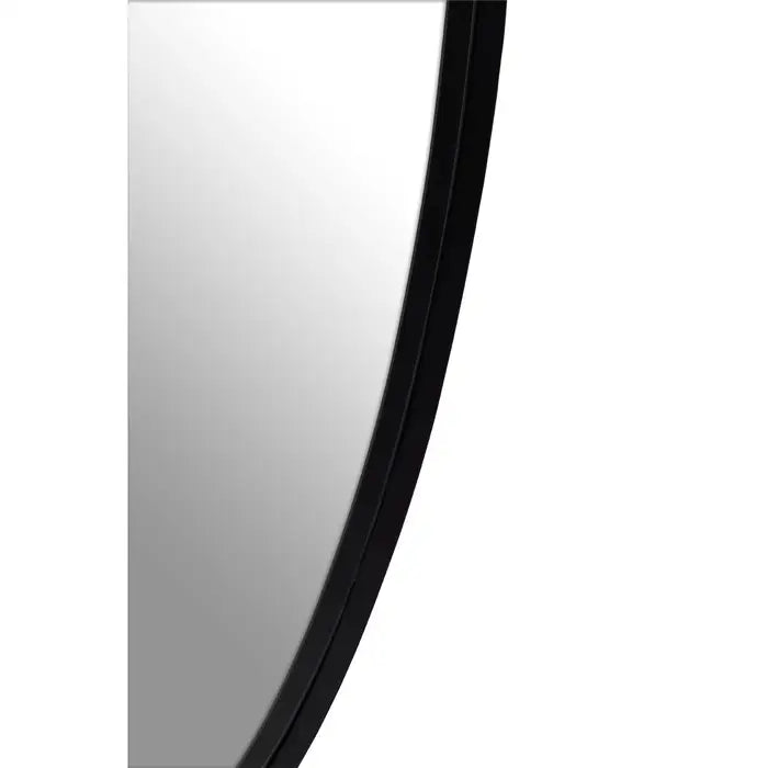 Croud Wall Mirror With Black Finish Frame