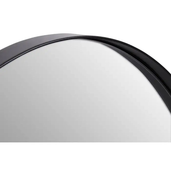 Croud Wall Mirror With Black Finish Frame