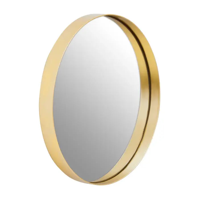 Chime Small Gold Finish Wall Mirror