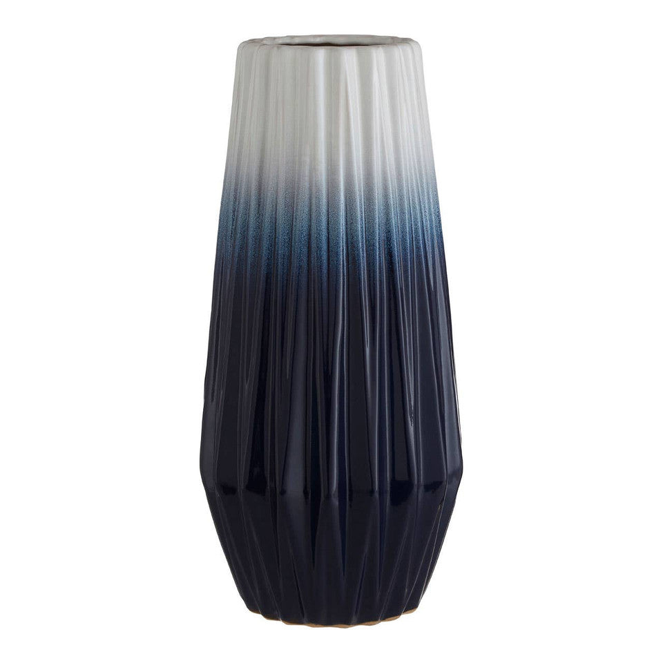 Azala Large Ombre Vase in Blue