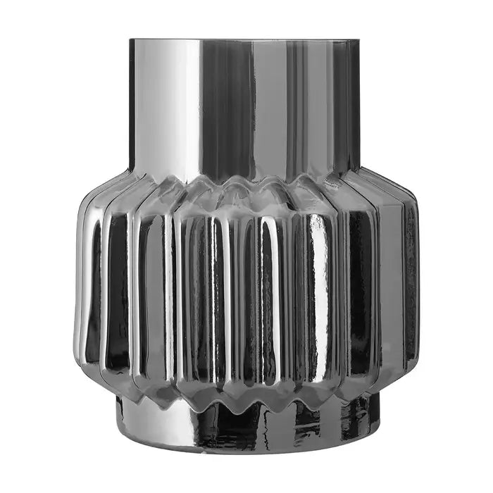 Oncho Silver Small Glass Vase