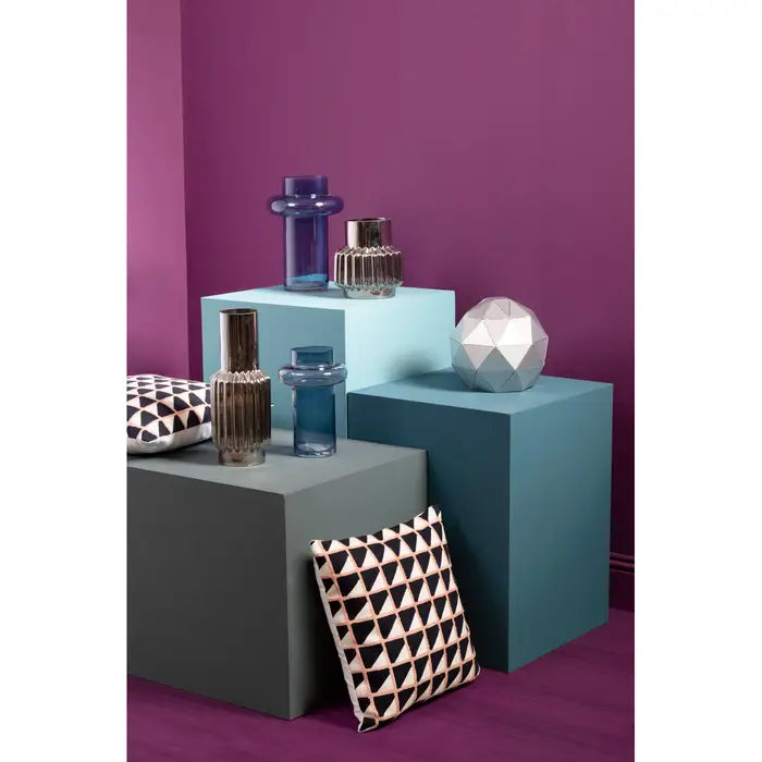 Oncho Silver Small Glass Vase