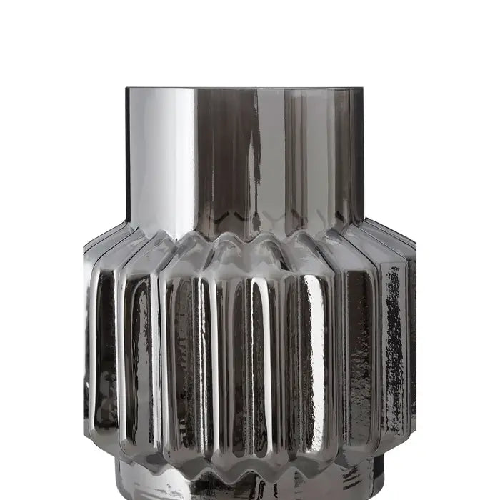 Oncho Silver Small Glass Vase