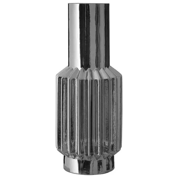 Oncho Silver Large Glass Vase