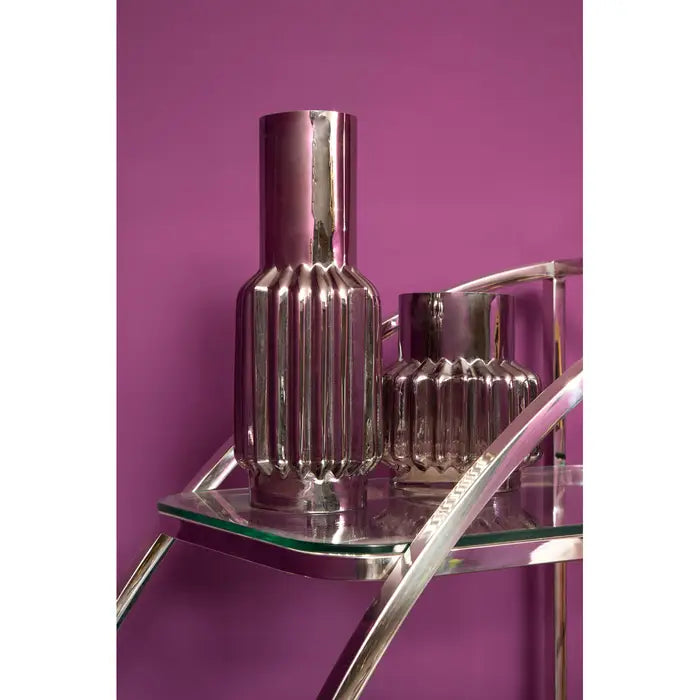 Oncho Silver Large Glass Vase