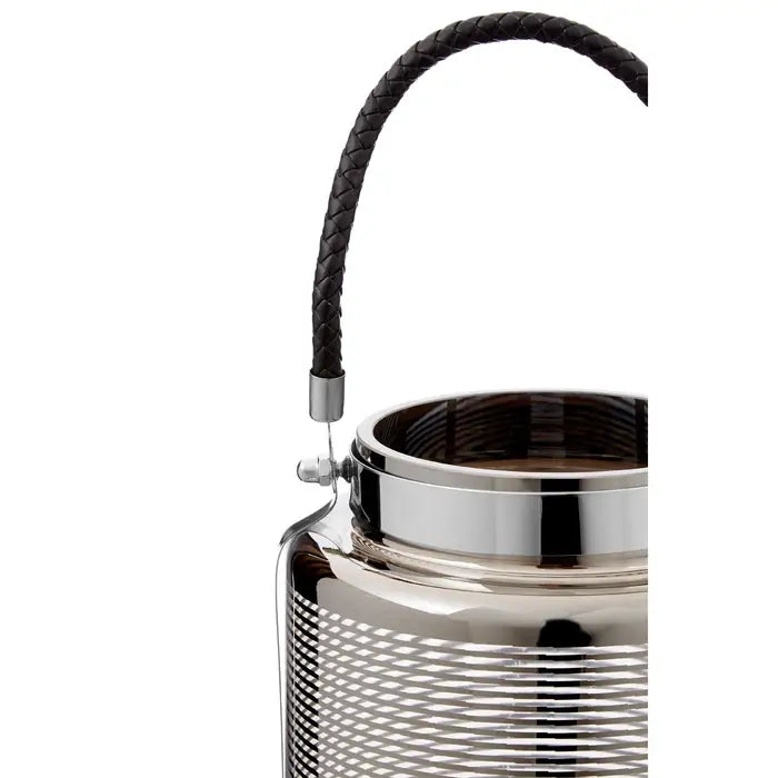 Raymon Large Nickel Stripe Lantern