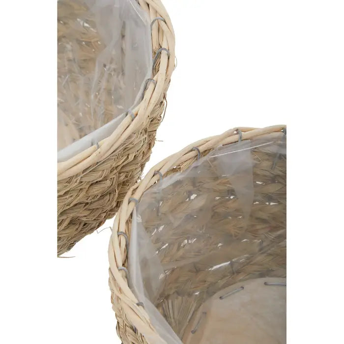 Linton Set Of Two Natural Planters