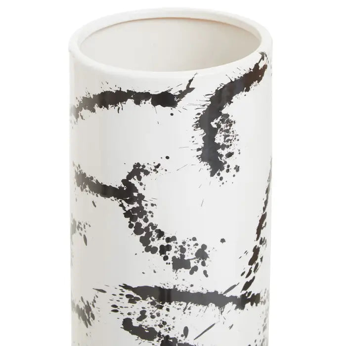 Sinchell Large Black And White Ceramic Vase