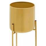 Avento Large Gold Finish Floor Planter