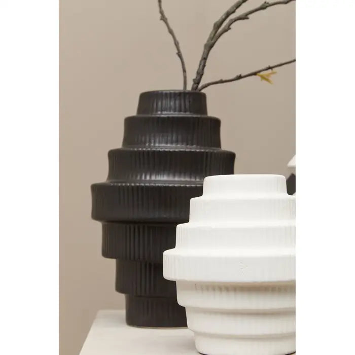 Fulda Black Large Vase