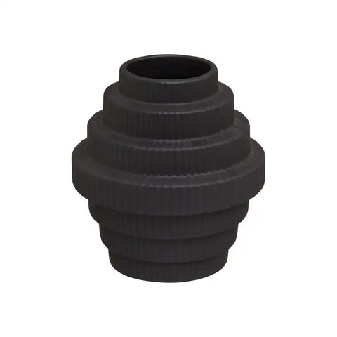 Fabia Black Small Vase
