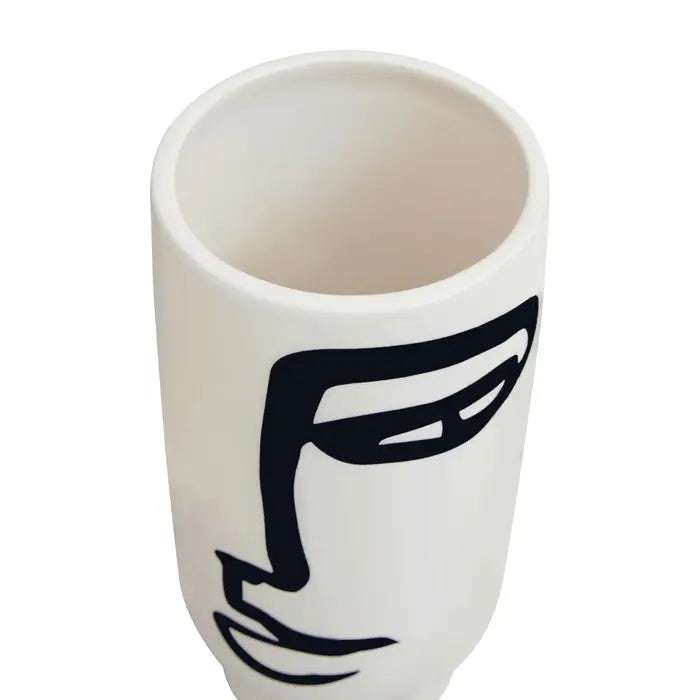 Visca Black And White Small Vase