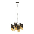 Drale Gold Finish And Black Pendant Light