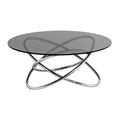 Castro Smoke Glass Top Coffee Table