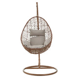 Goa Brown Rattan Hanging Chair