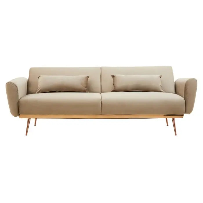 Halkirik Mink Velvet Sofa Bed