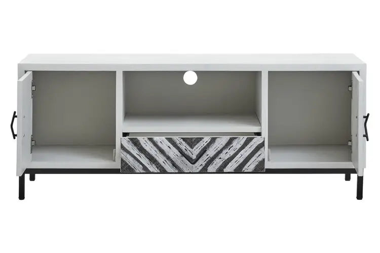 Lokomba White Frame Media Unit