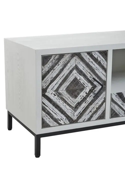 Lokomba White Frame Media Unit
