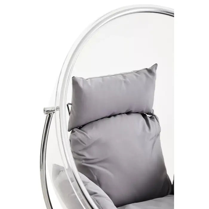 Galway Hanging Chair With Grey Cushions