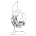 Galway Cut Out Sides White Hanging Chair