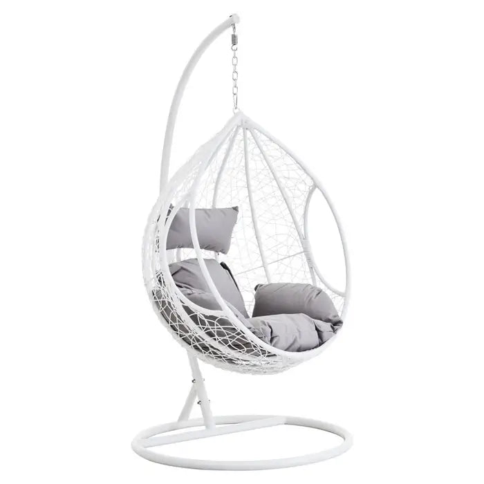 Galway Cut Out Sides White Hanging Chair