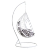 Goa Cut Out Sides White Hanging Chair