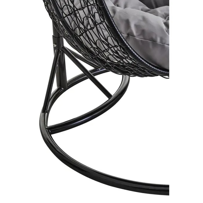 Galway Double Black Hanging Chair With Round Base