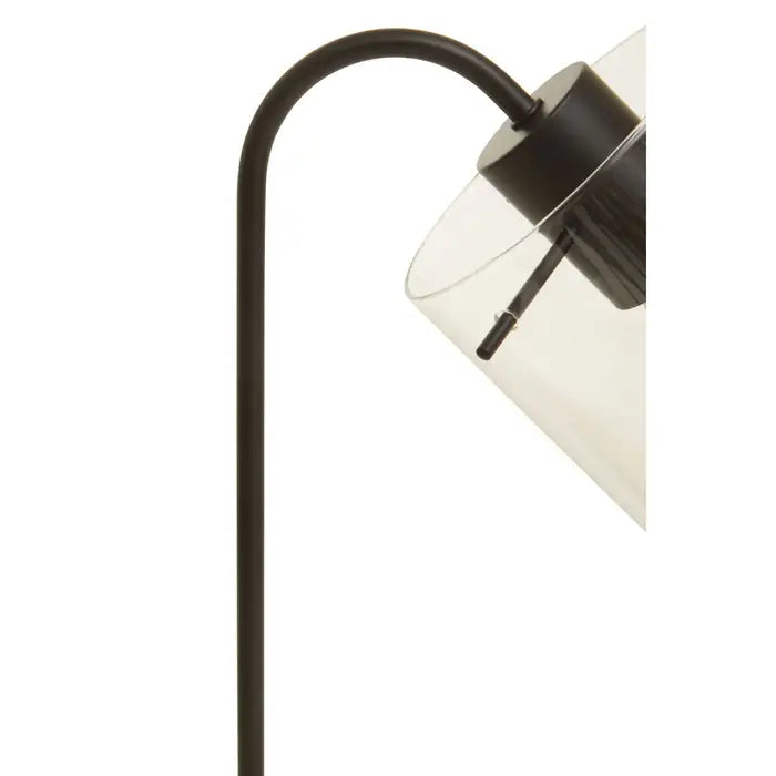 Shaoguan Matte Black Curved Table Lamp