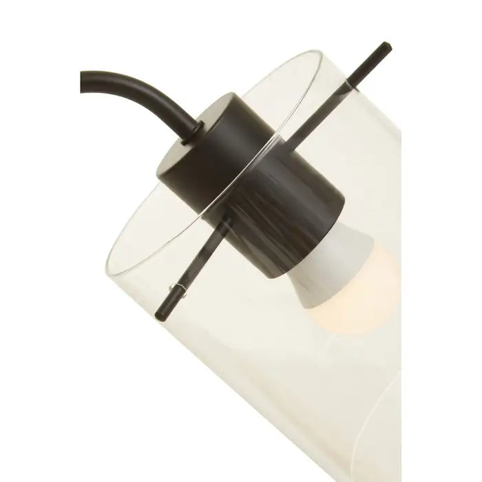 Shaoguan Matte Black Curved Table Lamp