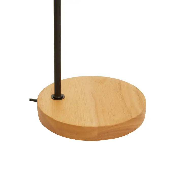 Shaoguan Matte Black Curved Table Lamp