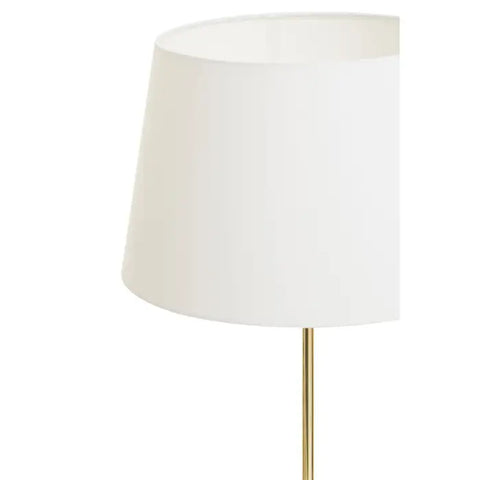 Stockholm Shiny Brass Tapered Floor Lamp