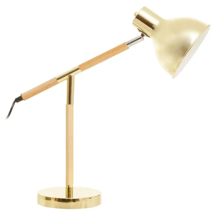 Shaoguan Adjustable Desk Lamp in Shiny Brass Finish