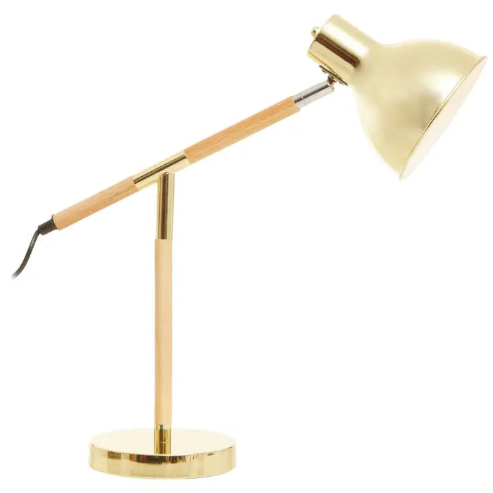 Shaoguan Adjustable Desk Lamp in Shiny Brass Finish