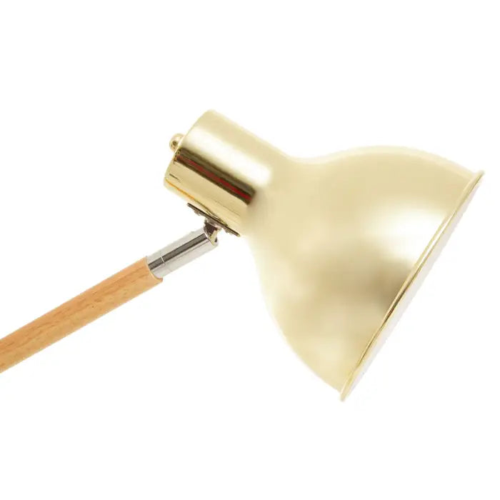 Shaoguan Adjustable Desk Lamp in Shiny Brass Finish