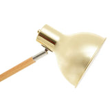 Stockholm Adjustable Desk Lamp in Shiny Brass Finish