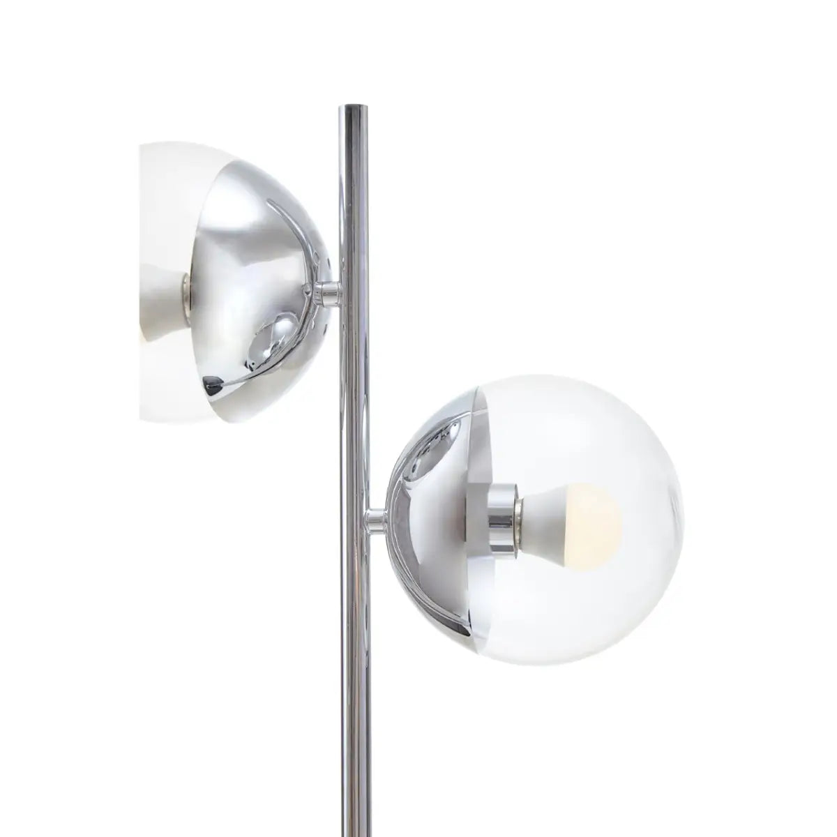 Reverend Large Silver Finish Metal Table Lamp