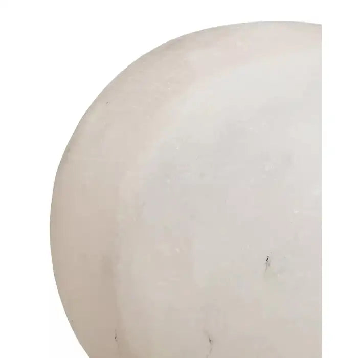 nevada Round White Natural Salt Lamp