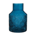 damian blue glass vase