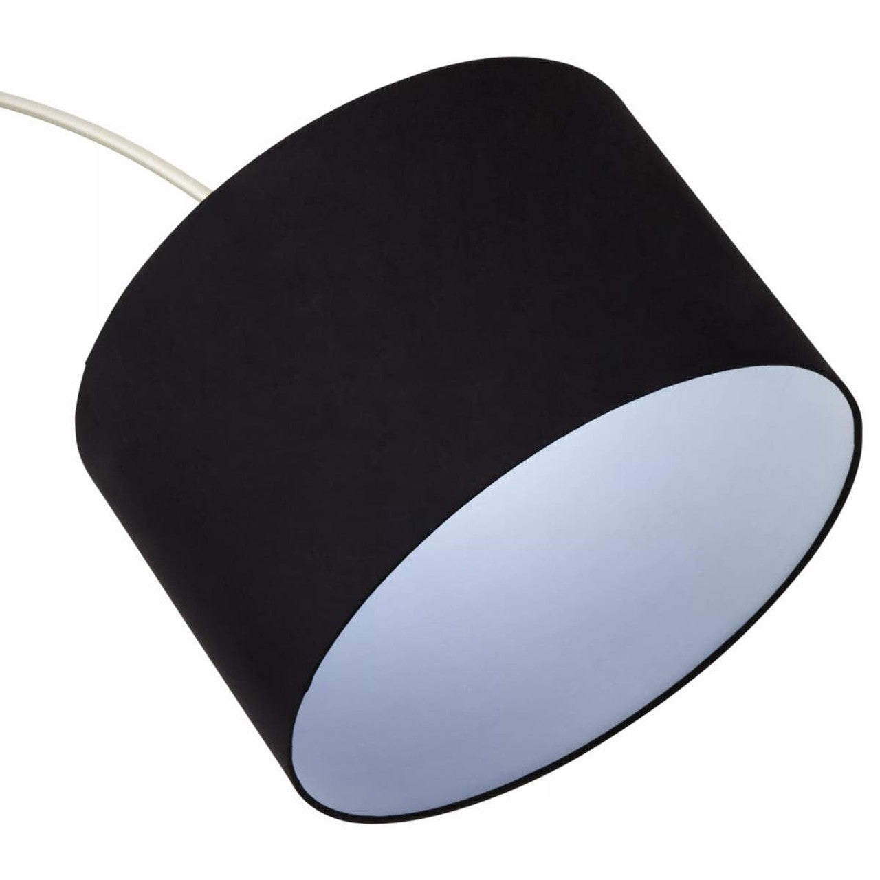 Hubase Satin Nickel Finish Metal Floor Lamp